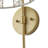 Farmhouse Brushed Gold 1-Light Wall Sconce with Rattan-Weave Shade & Glass Globe, Dimmable, Hardwired