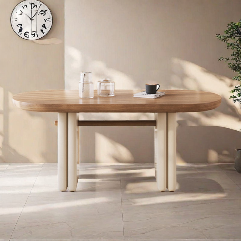 Table de salle à manger ovale l 31,4 po Vaneeza, H 29,5 po x L 62,9 po x l 31,4 po