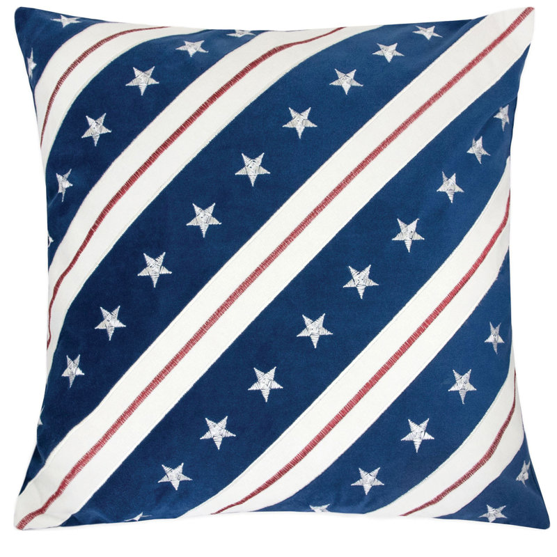 Decosta Embroidered Feather Throw Pillow