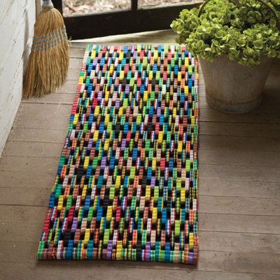 GRAND TAPIS DE PORTE RECYCLÉ