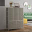 Commode de rangement blanche en tissu à 15 tiroirs avec armoire de rangement pour plancher et plafond
