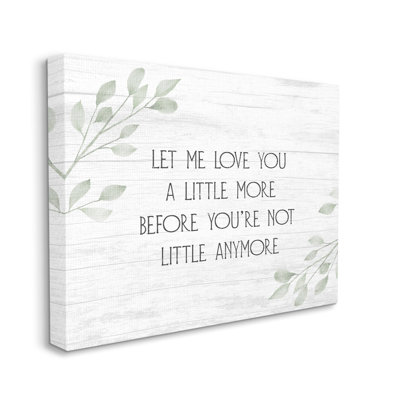 «Let Me Love You Sweet Nursery» par Daphne Polselli - Art textuel