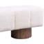 Beige Faux Fur Dining Bench Without Assembly - 300 Lbs Load Capacity, 64"X16.36"X18", For Home Upholstered In Bedroom No Required, 64" Long