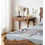 Coiffeuse de style américain en noyer brun pour chambre à coucher