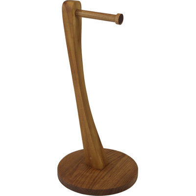 Patented Moa Teak Toilet Tissue Stand
