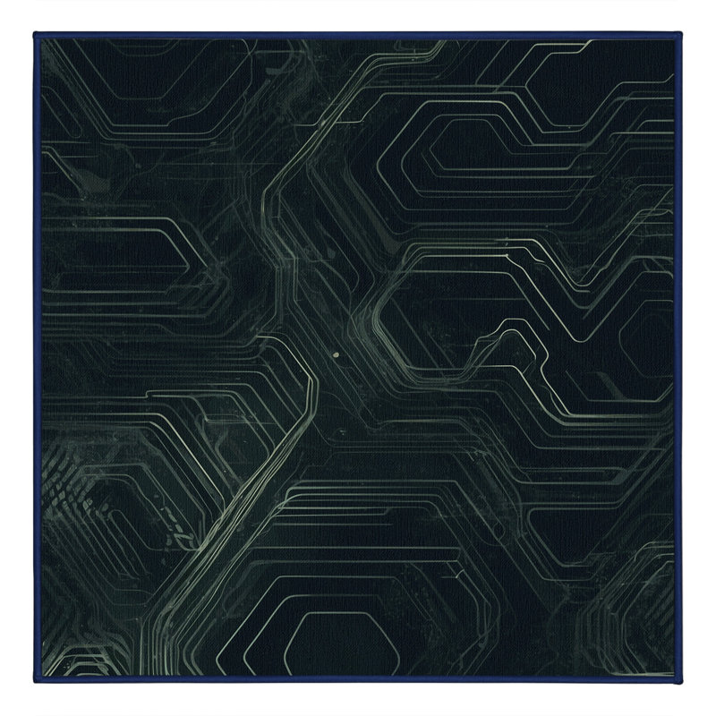 Warp Glow Rug, Square 8'