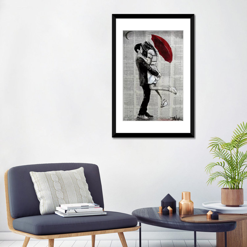 «Forever Romantics», impression sur toile, H 24 po x l 16 po x P 1 po, Papier d'art encadré noir, Blanc