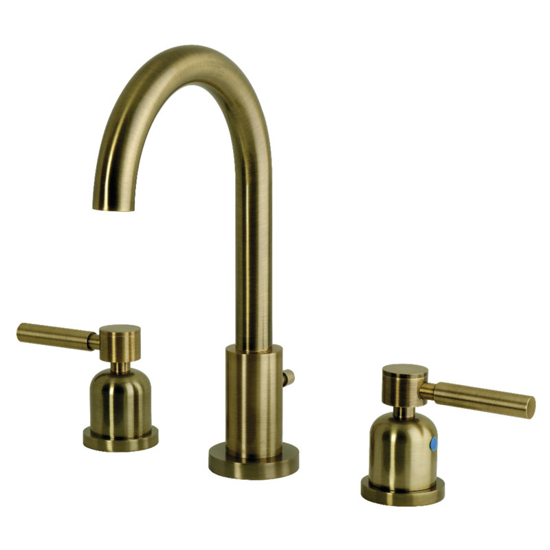 Robinet de salle de bain espacé Kingston, Antique Brass