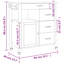 Chariot de cuisine en bois massif vidaXL 33,1 po x 15,7 po x 34,8 po vidaXL-1433197913