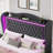 3-Piece Bedroom Set, Upholstered Bed with 2 Nightstands with 3 Drawers&USB Charging,Compact Size Doubles as Side Tables-922710702-930228342