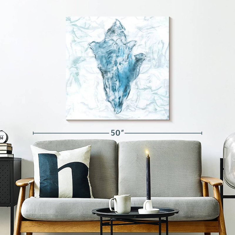 Aletra Blue Marble Coast Shell, 30" H x 30" W