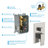 2-Function High-Pressure Rainfall Shower System, Tub Faucet Set