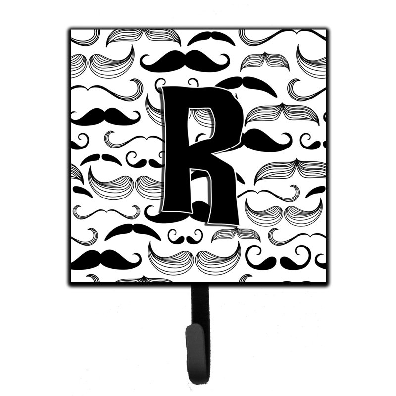 Porte-laisse moustache et crochet mural, R