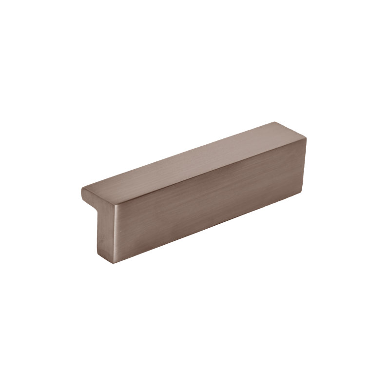 Cabinet Finger Edge Pull, Satin Black, 2.95"