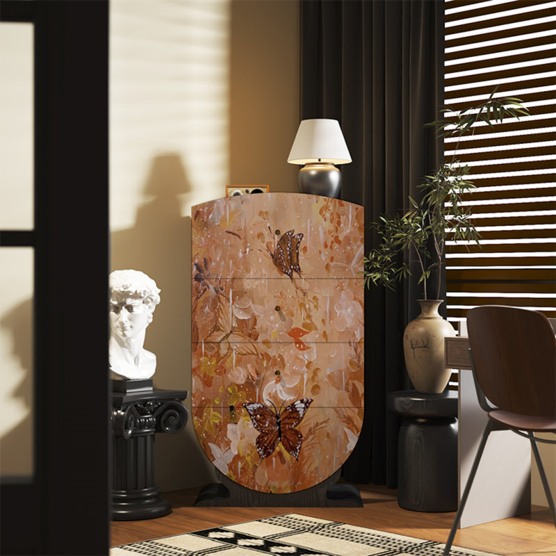 Commode de rangement moderne à 4 tiroirs pour le salon