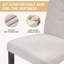 Chaise rembourrée 2 pièces avec dossier haut Trischa, chaise Parson en tissu avec pieds en bois massif, chaise de salon rembourrée pour la cuisine à domicile-1602913340