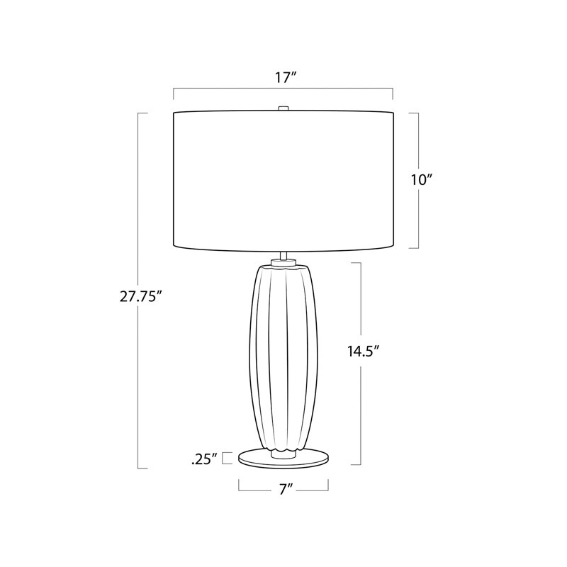 Classics Table Lamp, White