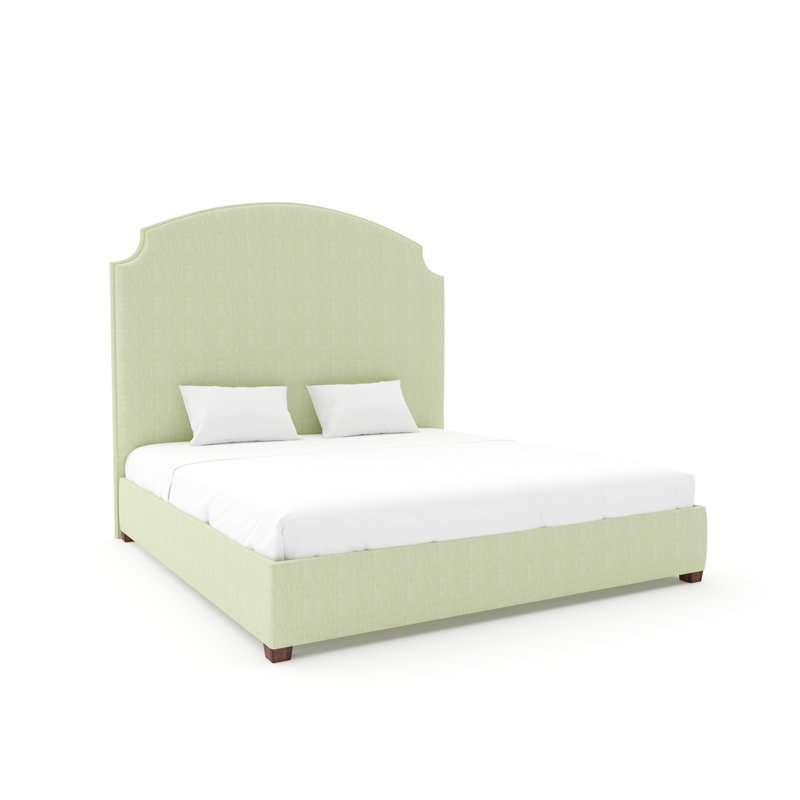 Lexington Bed With 11" Rails, Espresso, Queen, Maestro Ultra Performance Meadow