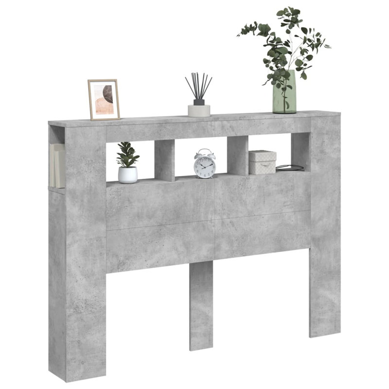 Nevio Headboard, 140 x 103.5 cm, Concrete Grey