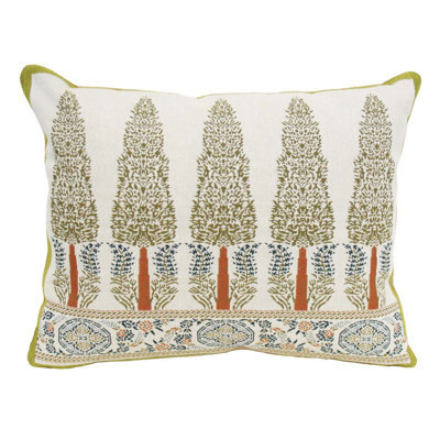 Cotton Blend Throw Pillow