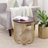 Shoshana Maxwell Gold Metal Side Table