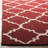 Rodgers Hand Woven Flat Weave Wool/Cotton Geometric Rug in Red/Ivory-1995364461