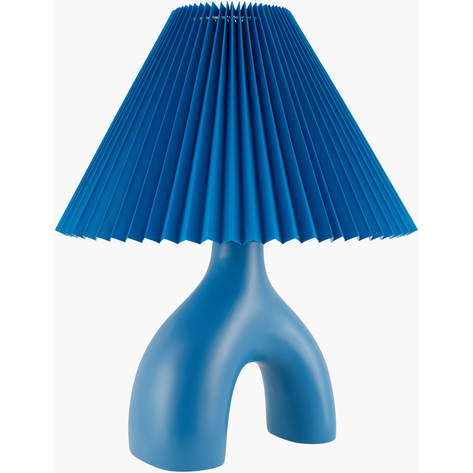 Celes Ceramic Table Lamp, Blue, Blue