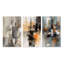 «Abstract Design Shapes», 3 pièces sur toile-885099457-885099456