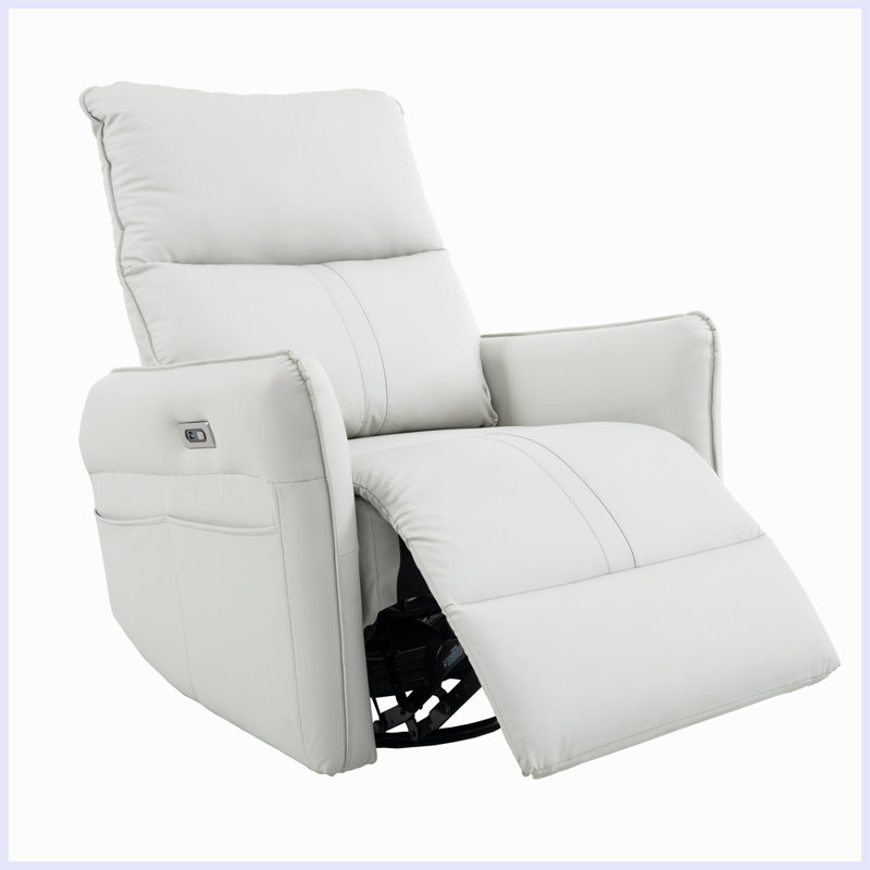 Fauteuil inclinable berçant et pivotant à 270 °, Gris clair