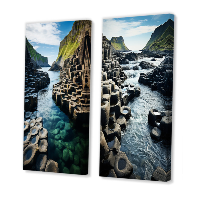 «Ireland Legends Of Giants» 2 - Pièces sur, Toile tendue, H 32 po x l 32 po