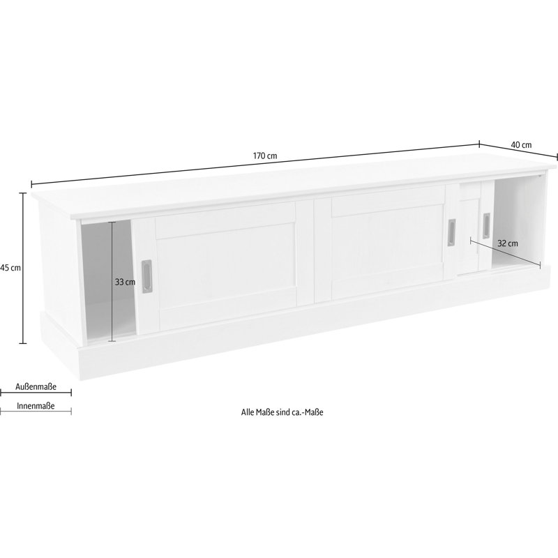Abriana Unfinished TV Stand with Fireplace Included, White