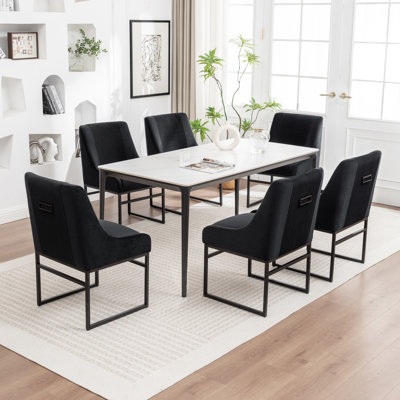 Kataleah Tufted Velvet Side Dining