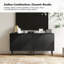 Armoire d'appoint cannelée à 2 portes H 35 po avec tablettes réglables Arkayla-1071461188