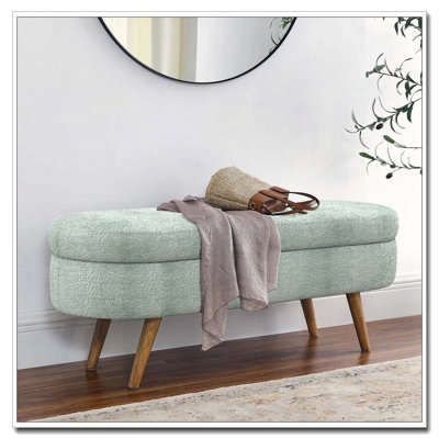 Ottoman Oval Storage Bench
