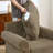 Amos 35.8" Chenille Upholstered Armchair with Storage Ottoman – Cozy 2-Piece Living Room Set-407731503
