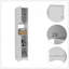 Armoire à linge Charlotte, armoire à 2 portes simple, division, une tablette-652212169