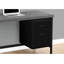 Bureau d'ordinateur, bureau personnel, ordinateur portable, installation à gauche, à droite, tiroirs de rangement, L 48 po, travail, stratifié noir et gris, métal noir, contemporain, moderne