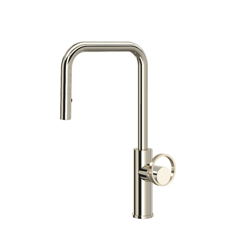 Eclissi™ Pull-Down Single Handle Kitchen Faucet With Accessories, Polished Nickel