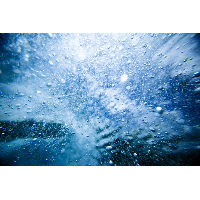 Wave Crashing Underwater by Subman - Wrapped Canvas Print