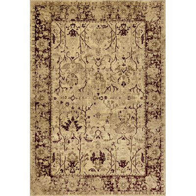 Tapis rouge / crème Caladoc