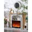 French Solid Wood Simulated Flame Decorative Fireplace Cabinet