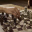 Stone Chess Set-Antique White Marble