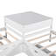 Base de lit simple en L avec lit gigogne, table de bout et table intégrée-61833280