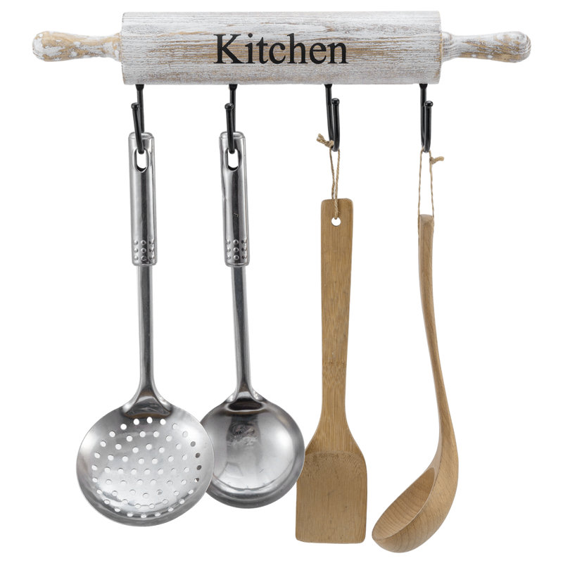 Wood Novelty Utensil Storage Set