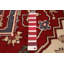 Tapis rouge foncé 6 pi 1 po x 9 pi One-of-a-Kind Friedens