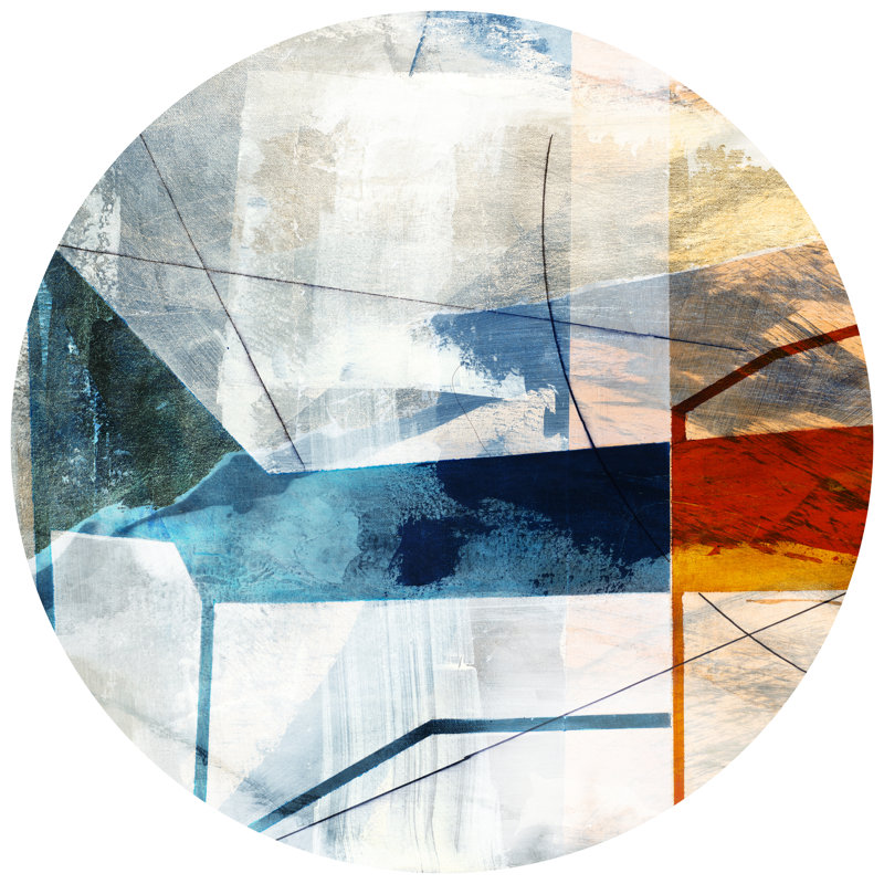Minimal Circle I by Sisa Jasper - Wrapped Canvas Painting, 76cm H x 76cm W x 3.8cm D
