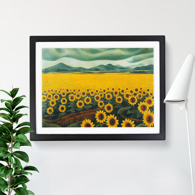 Special Sunflower Field - Framed Print