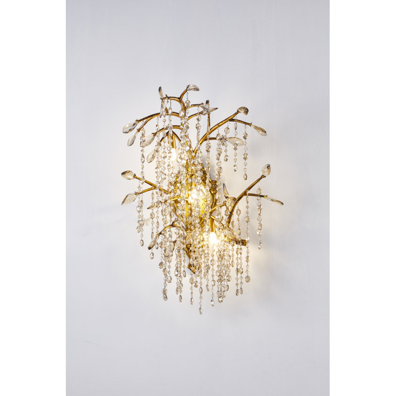 Plafonnier encastré or 3 lumières