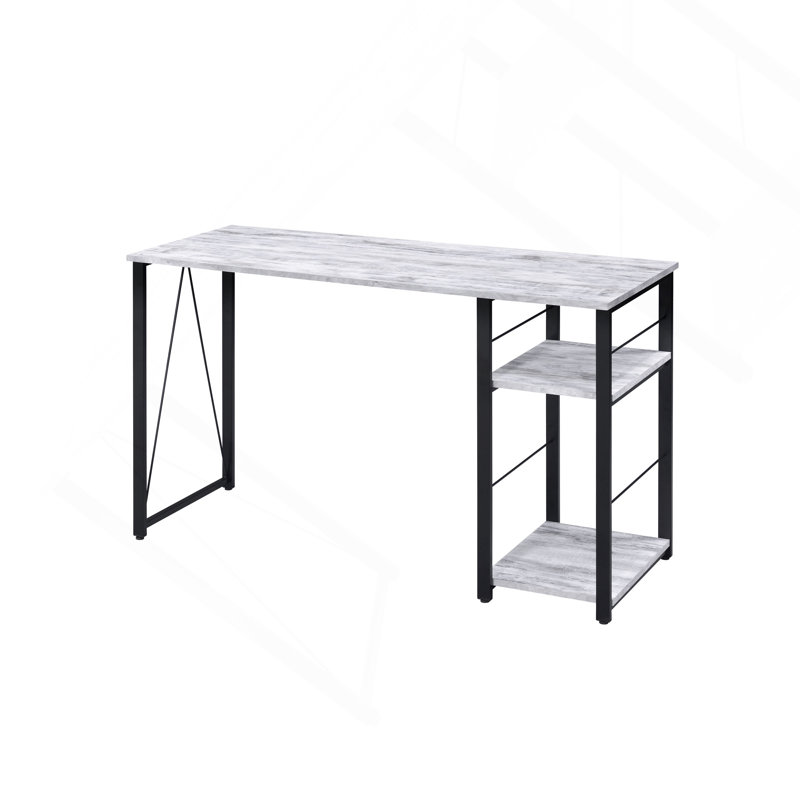 Bureau d'écriture à finition antique et noire, Gris