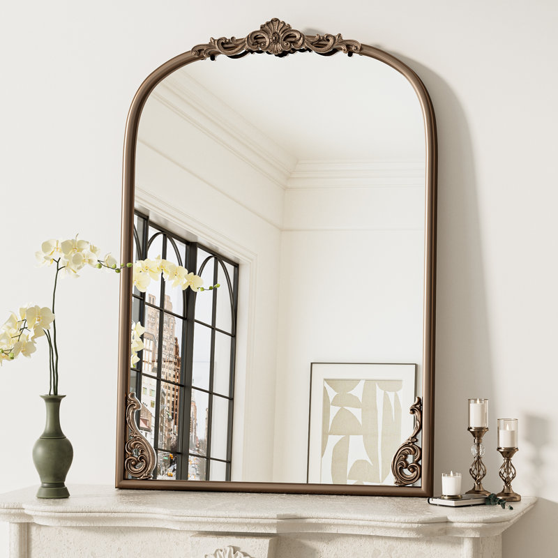  Miroir d'appoint Kalie, Or antique, 36 po x 24 po